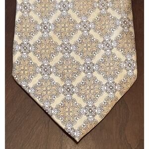 Ferucci Gold 100% Silk Men’s Neck Tie Made In China